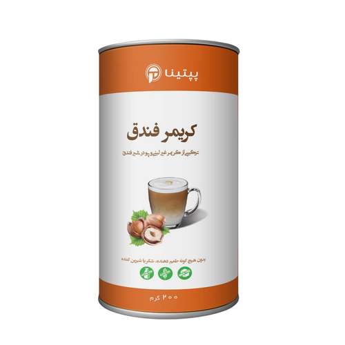 کریمر غیر لبنی با پودر شیر فندق بدون شکر پپتینا - 200 گرم