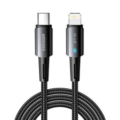 کابل تبدیل USB-C به لایتنینگ اساگر مدل CG01 طول 1 متر