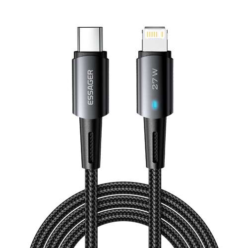 کابل تبدیل USB-C به لایتنینگ اساگر مدل CGA01 طول 2 متر