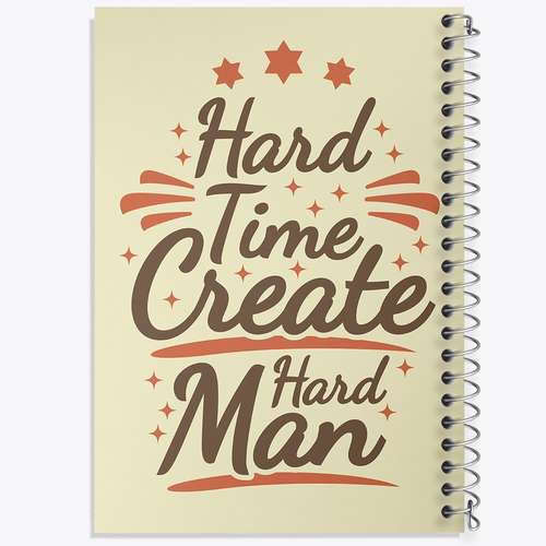 دفتر لیست خرید 50 برگ خندالو طرح Hard Time Create Hard Man کد F1050