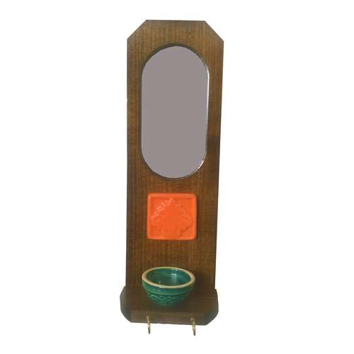 جاکلیدی چوبی طرح سنتی مدل آینه دار کد 04