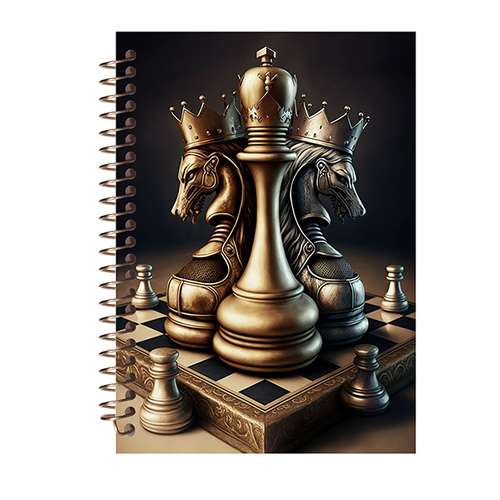 دفتر تمرین 60 برگ مشایخ مدل ثبت حرکات شطرنج کد CHESS01