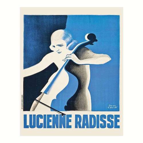 پوستر مدل  رترو لوسین رادیس چاپ کنسرت تبلیغاتی