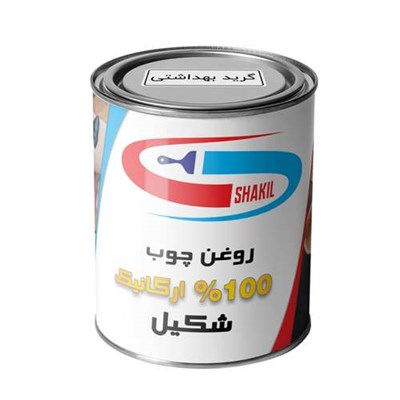  روغن چوب گیاهی بی رنگ شکیل مدل FSG-CL حجم 200 میلی لیتر