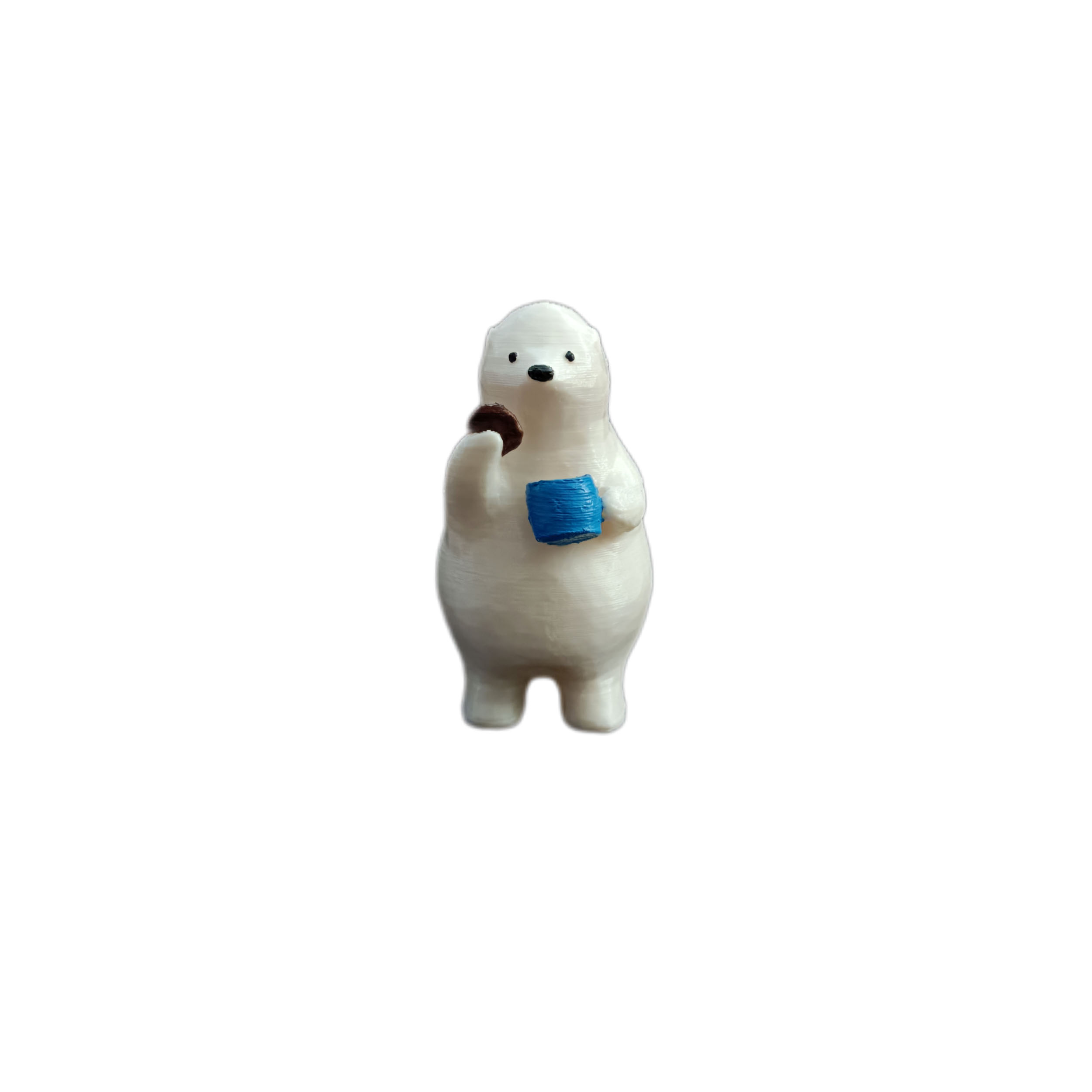 مجسمه مدل خرس فانتزی با قهوه و کلوچه کد 95-10