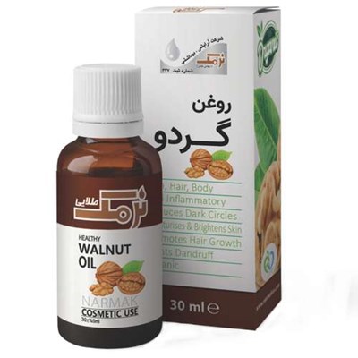 روغن بدن نرمک طلایی مدل گردو  حجم 30 میلی لیتر