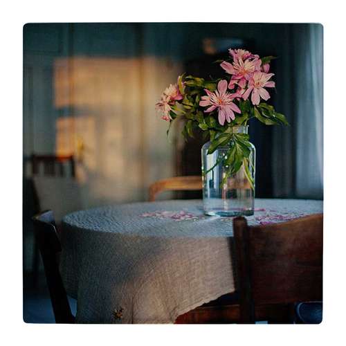 کاشی کارنیلا طرح گلدان روی میز ناهار خوری کد wk4652