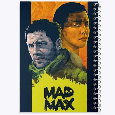 دفتر ژورنال نویسی 50 برگ خندالو مدل نقطه ای طرح مکس دیوانه (Mad Max) کد F114