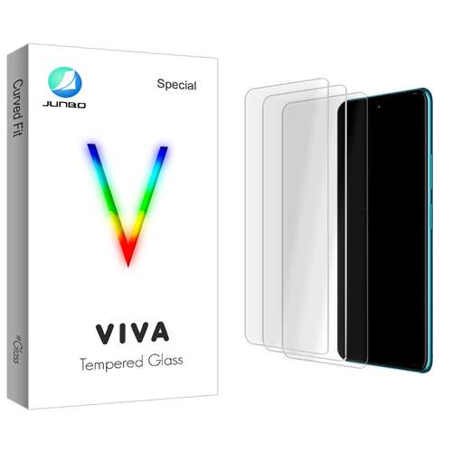 محافظ صفحه نمایش شیشه ای جانبو مدل Viva Glass MIX مناسب برای گوشی موبایل سامسونگ Galaxy A51 5G \ A52 5G \ A53 5G \ M31s \ S20 FE \ S21 FE \ A52s \ A53s بسته سه عددی