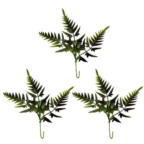 گل مصنوعی مدل بوته آکا برگ کاجی مینیاتوری mini مجموعه 3 عددی