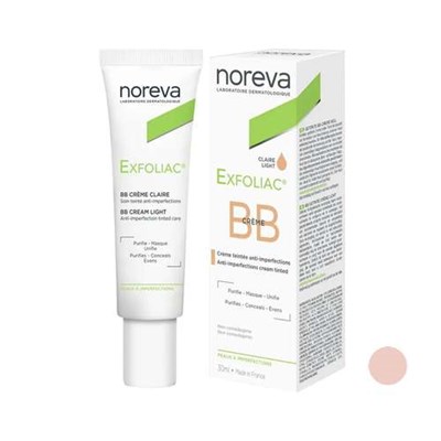 کرم پودر BB نوروا مدل EXFOLIAC شماره 1 حجم 30 میلی لیتر