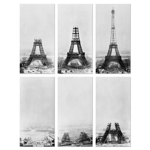 تابلو شاسی پالرمو طرح برج ایفل فرانسه کد OLD117 مجموعه 6 عددی