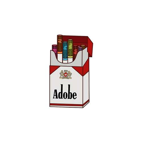  استیکر لپ تاپ لولو طرح برنامه های برنامه نویسی ADOBE کد 93
