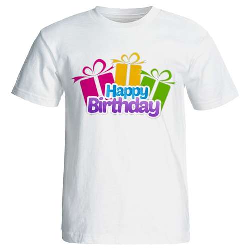 تی شرت زنانه طرح کادو تولد کد 7082