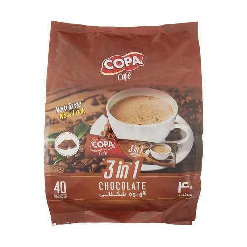 قهوه شکلاتی 3 در 1 کوپا - 40 ساشه 18 گرمی