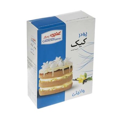 پودر کیک وانیلی غنچه پرور - 500 گرم 