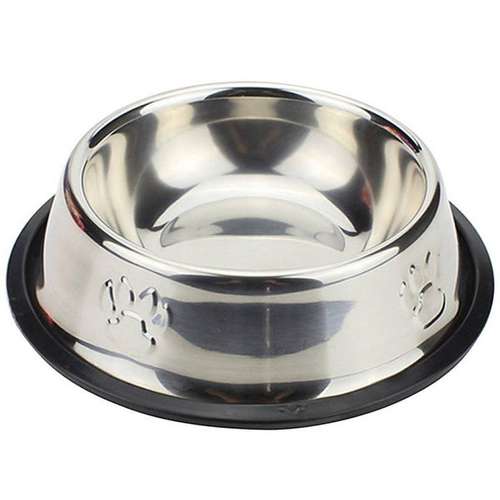 ظرف غذای سگ و گربه مدل Anti-Slip Steel Bowl-L
