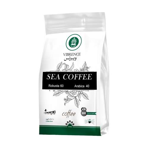  دانه قهوه 60 درصد روبوستا 40 درصد عربیکا Sea ویبرنس - 500 گرم