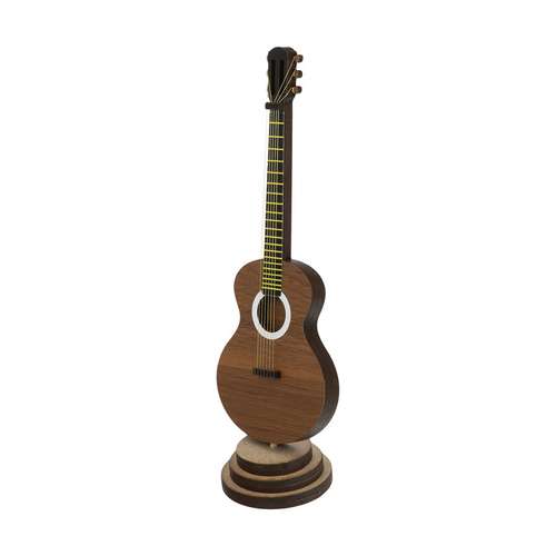 ماکت دکوری مدل گیتار چوبی کد 1