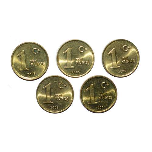 سکه های تزیینی طرح کشور ترکیه  مجموعه 5 عددی