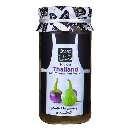 ترشی بادمجان بند انگشتی تایلندی اکسورا - 500 گرم