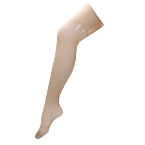 جوراب ساق بلند زنانه پریزن مدل بالای زانو شیشه ای رنگ کرم