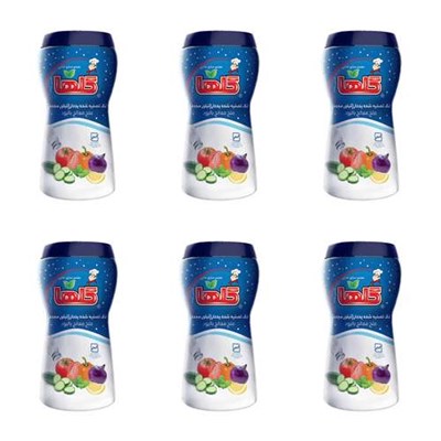 نمک تصفیه شده یددار گلها - 500 گرم بسته 6 عددی