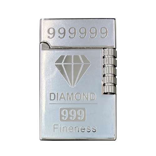 فندک مدل سنگ بقل طرح الماس 999 کد DKD1242