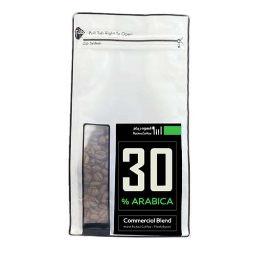 قهوه اسپرسو خانگی 30 درصد عربیکا قهوه ریتم - 300 گرم