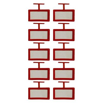 استند قیمت فروشگاهی مدل اتیکت قفسه مدل tza001 بسته 10 عددی