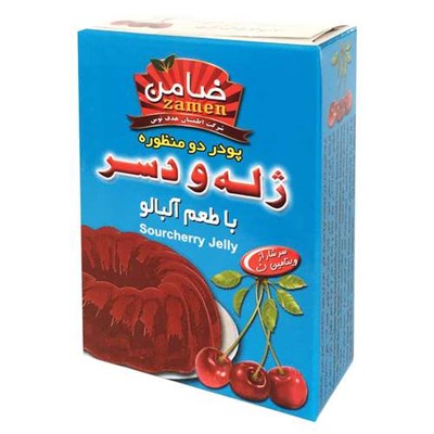 پودر ژله و دسر آلبالو ضامن - 100 گرم