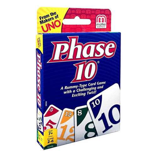 بازی فکری اونو مدل Uno Phase 10 طرح متل