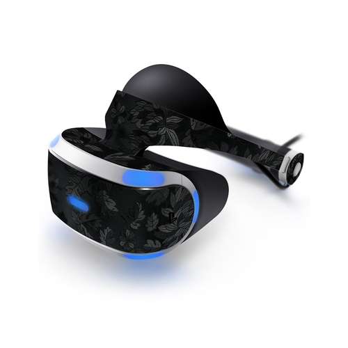 برچسب ماهوت مدل گل‌های وحشی مشکی مناسب برای عینک واقعیت مجازی PlayStation VR