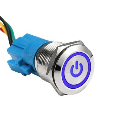 کلید فشاری مدل 8V-24V/ BLU