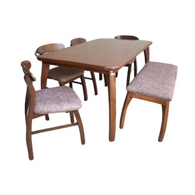 میز و صندلی ناهارخوری شش نفره گالری چوب آشنایی مدل 732-6