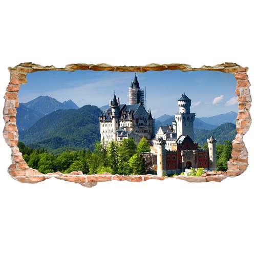 استیکر سه بعدی ژیوار طرح قلعه ای در آلمان