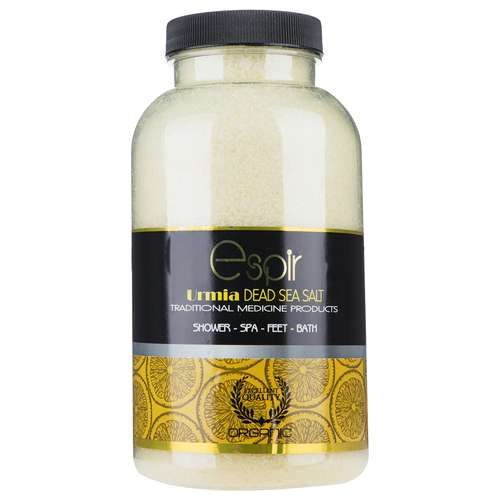 نمک زیبایی اسپیر دانه ریز مدل Lemon salt وزن 1000 گرم