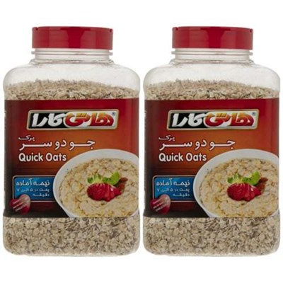 جو دو سر پرک نیمه آماده هاتی کارا - 450 گرم بسته 2 عددی