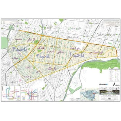 نقشه انتشارات ایرانشناسی مدل منطقه 8 شهرداری تهران کد 408