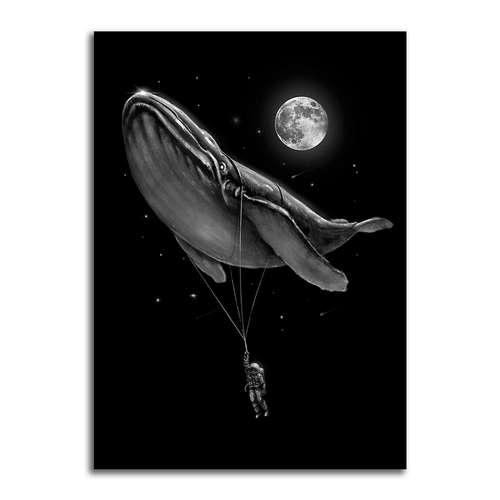 تابلو شاسی مدل نقاشی مدرن تلفیقی وال و فضانورد کد 0251