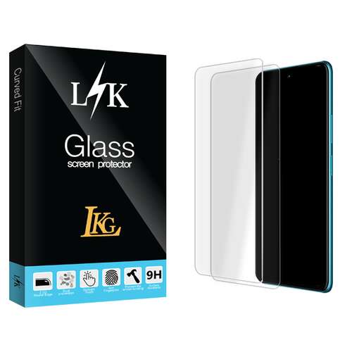 محافظ صفحه نمایش شیشه ای ال کا جی مدل LK Glass MIX مناسب برای گوشی موبایل سامسونگ Galaxy A51 5G \ A52 5G \ A53 5G \ M31s \ S20 FE \ S21 FE \ A52s \ A53s بسته دو عددی
