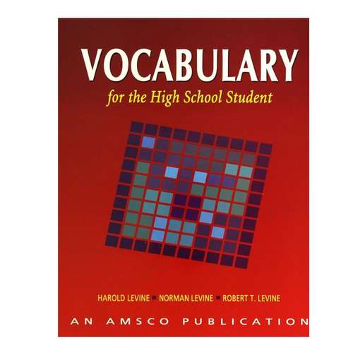 کتاب Vocabulary for the High School Student 4th اثر Harold Levine انتشارات Amsco School Pub