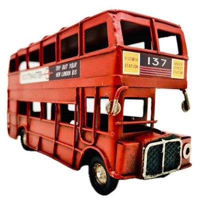 ماکت دکوری مدل ماشین اتوبوس دوطبقه ویکتوریا 137 کد 1889
