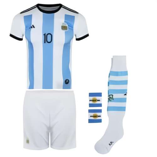 ست پنج تکه لباس ورزشی پسرانه طرح تیم ملی آرژانتین مدل مسی 2023