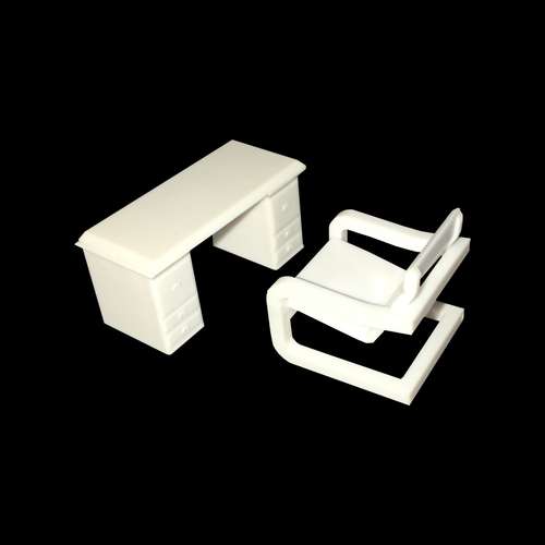 ابزار ماکت سازی مدل میز و صندلی اداری مجموعه دو عددی 