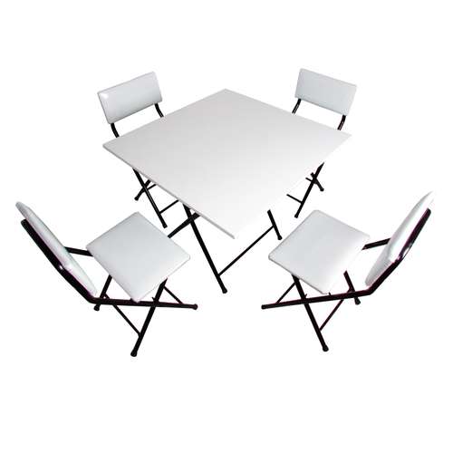 میز و صندلی غذا خوری 4 نفره میزیمو مدل تاشو کد 8303