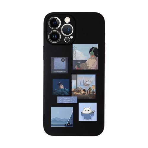 کاور قاب گارد طرح عکس رمانتیک کد t9928 مناسب برای گوشی موبایل اپل iphone 13 Promax