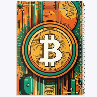 دفتر لیست خرید 50 برگ خندالو طرح بیت کوین (Bitcoin) کد F1641