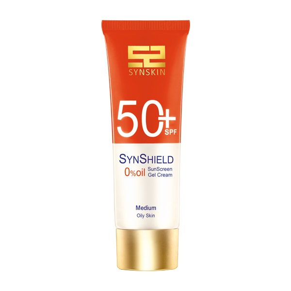 ژل کرم ضد آفتاب ساین اسکین بدون رنگ SPF 50 مدل SynShield مناسب پوست‌های چرب حجم 50 میلی لیتر