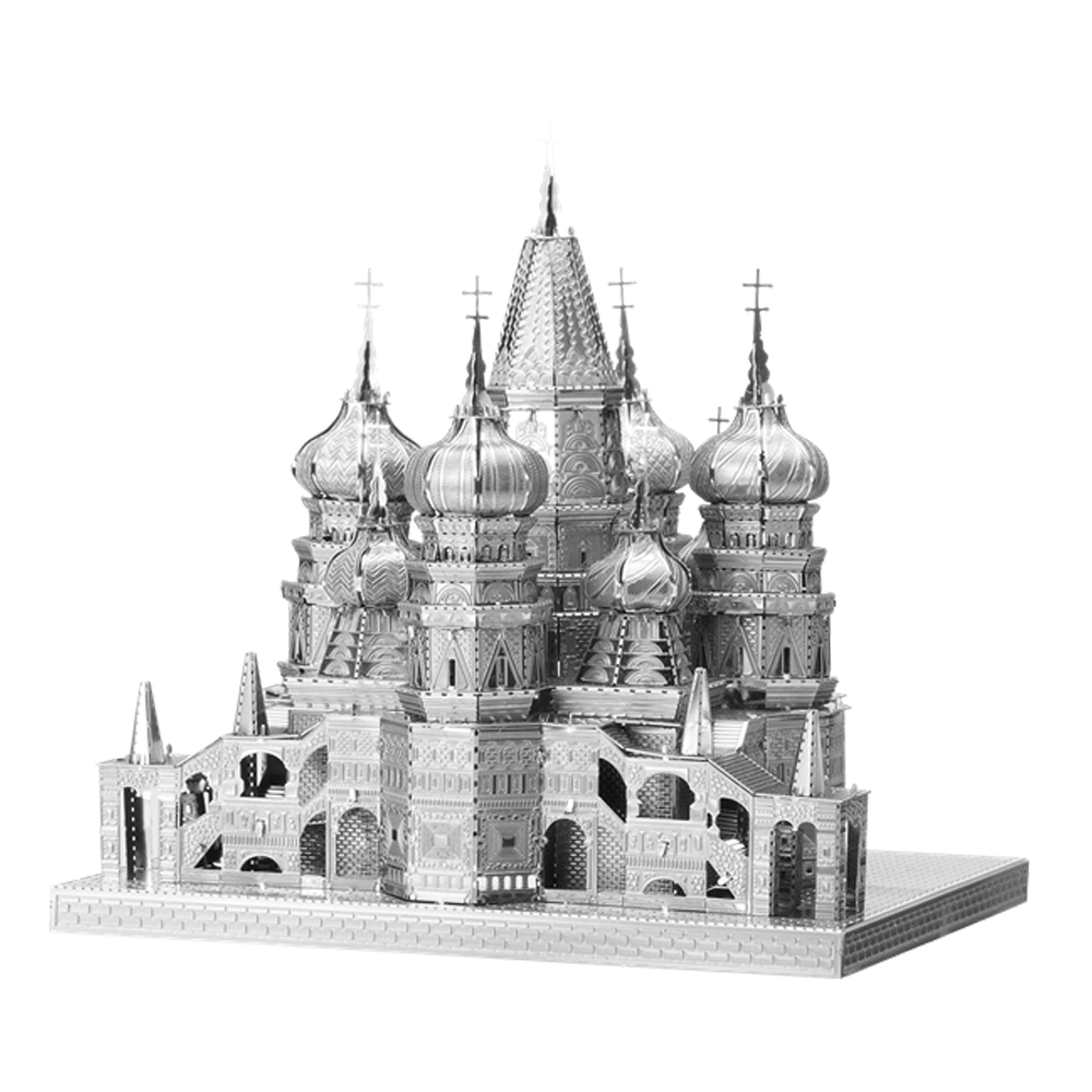 پازل فلزی سه بعدی - مدل کلیسای سنت باسیل BMK